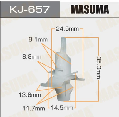 Клипса К657 молдинга