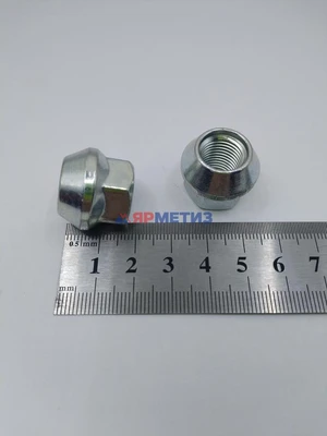 Гайка 12х1,25х20мм цинк конус открытая (ключ 17мм) арт. 300044 Z