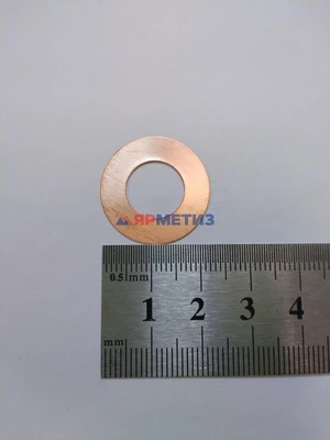 Шайба 12х23х0,3мм медная