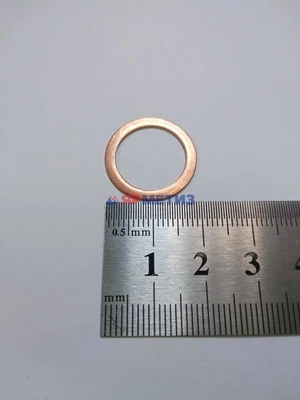 Шайба 15х20х0,5мм медная