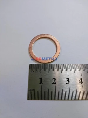 Шайба 20х26х1,5мм медная
