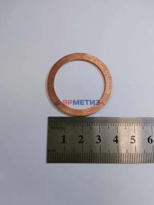 Шайба 30х38х1,5мм медная