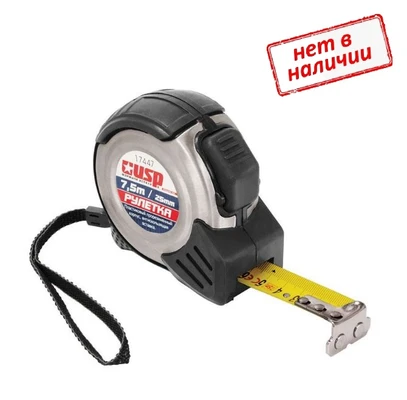 Рулетка 5мх19мм Профи корпус из нержавейки арт. 17445