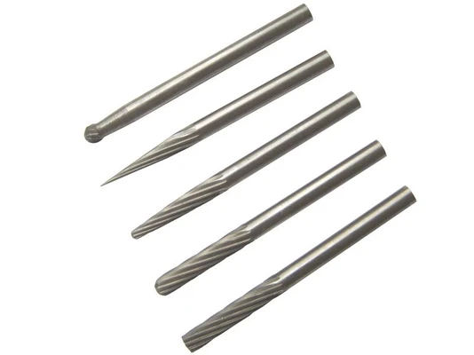Шарошки карбидный сплав по металлу (5 шт.) хвостовик 3мм арт. 36601