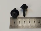 Саморез 5,5х25мм крест под ключ с шайбой, черный (C-03)