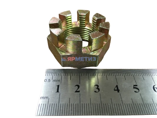 Гайка 24х1,5мм корончатая ступицы арт. 292961-п8