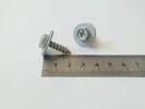 Саморез 6,3х18,8мм крест под ключ с шайбой 19,8мм серый арт. Н2008