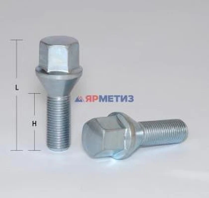 Болт колесный 14х1,5х55/28 ключ 17 мм конус (966)