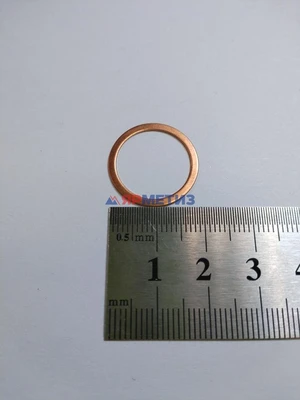 Шайба 16х20х0,5мм медная