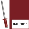 Заклепка 3,2х08мм вытяжная комбинированная RAL3011 красно-коричневый