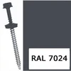 Саморез кровельный 4,8х50мм со сверлом и шайбой по дереву RAL 7024